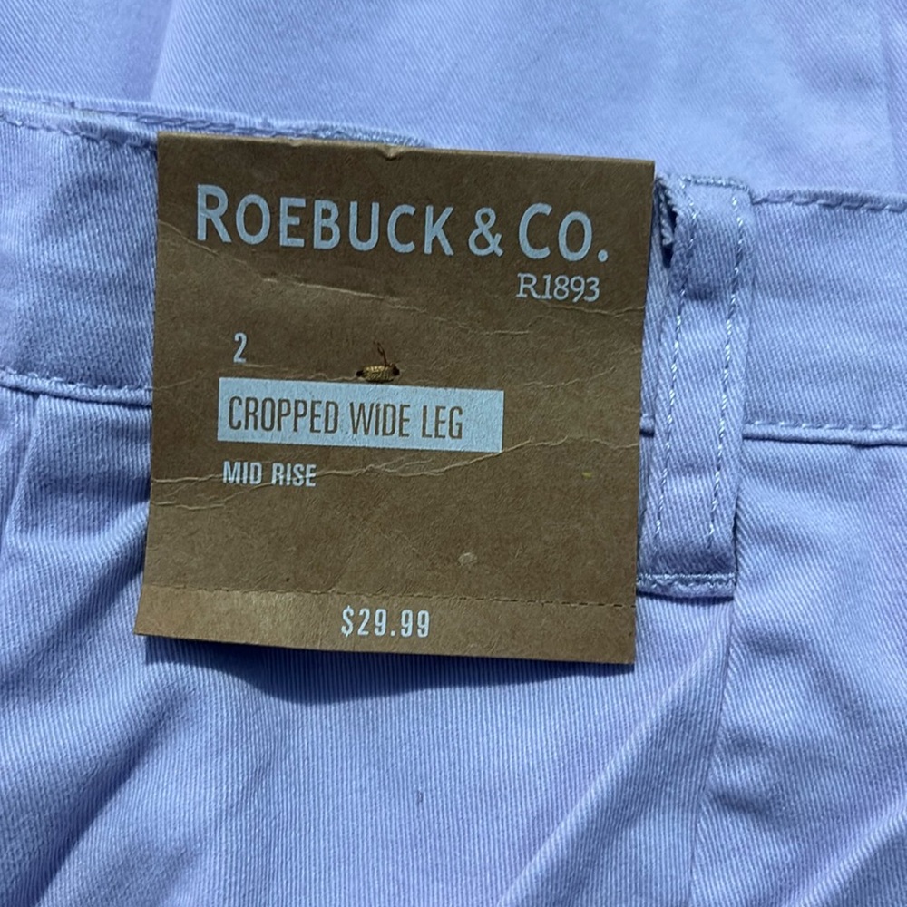 Lilac(purple) ROEBUCK & CO CROPPED WIDE LEG PANTS